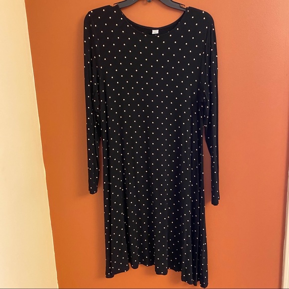 Old Navy Polka Dot Long Sleeve Dress - Picture 2 of 5